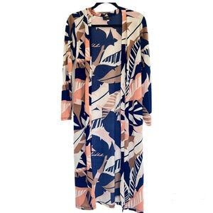 Hawaii Iolani, Long Floral Cardigan, Made in Hawaii_Smalll